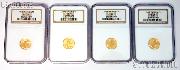 1/10th Oz Gold American Eagle $5 Uncirculated Coin in NGC MS 70 Mixed Dates