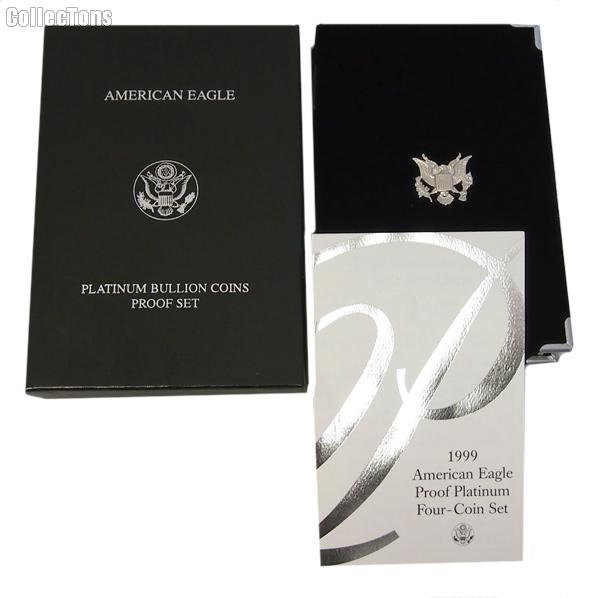 1999-W American Eagle Platinum Proof Set OGP Replacement Box and COA