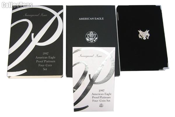 1997-W American Eagle Platinum Proof Set OGP Replacement Box and COA