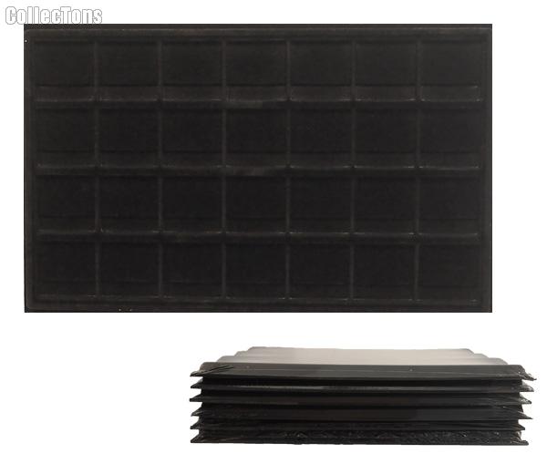 Black Coin Tray Horizontal - 2x2 COIN HOLDERS