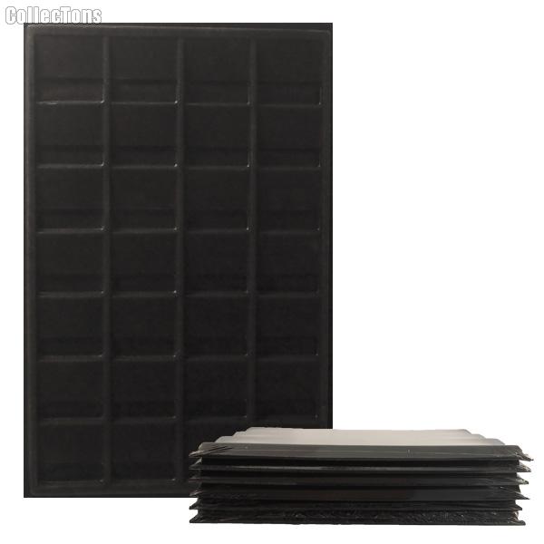 Black Coin Tray Vertical - 2x2 COIN HOLDERS
