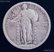 1924 Standing Liberty Silver Quarter Circulated Coin G 4 or Better