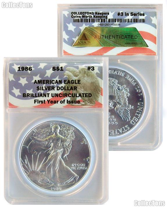 CollecTons Keepers #3: 1986 American Eagle Silver Dollar