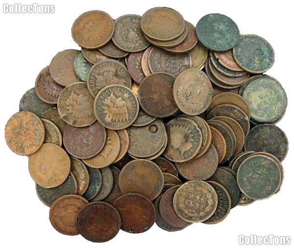 50 Cull Indian Cents in Roll