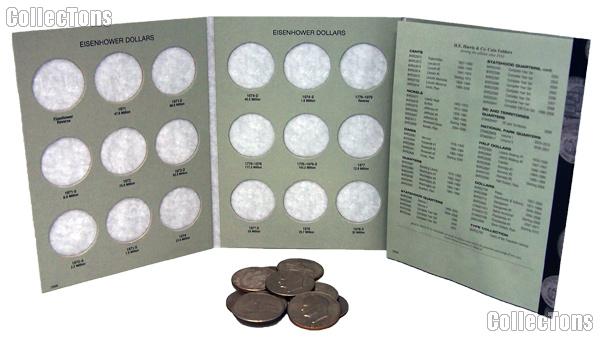 Eisenhower Ike Dollar Coin Collecting Starter Set with Folder and Coins