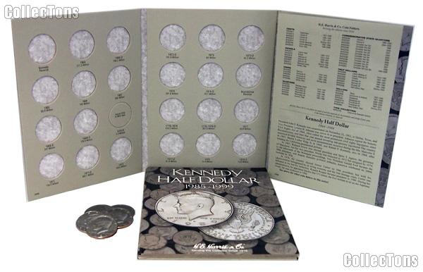 Kenndedy Half Dollars Coin Collecting Starter Set with Folders and Coins