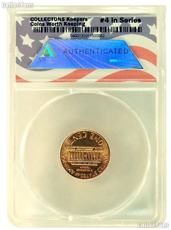 CollecTons Keepers #4: 1970-S Lincoln Memorial Cent SMALL DATE Certified in Exclusive ANACS Brilliant Uncirculated Holder