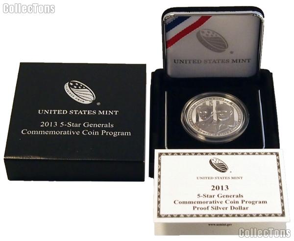 2013 5 Star Generals Proof Commemorative Silver Dollar Coin