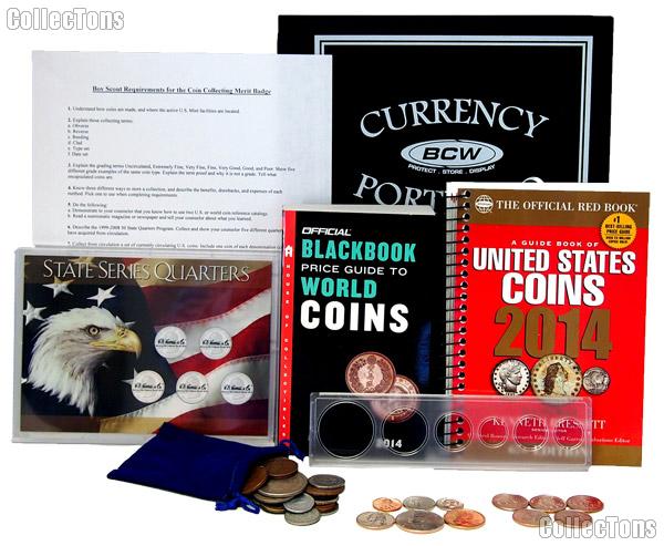 Boy Scouts Coin Collecting Merit Badge Complete Coin & Supply Set EVERYTHING You Need!