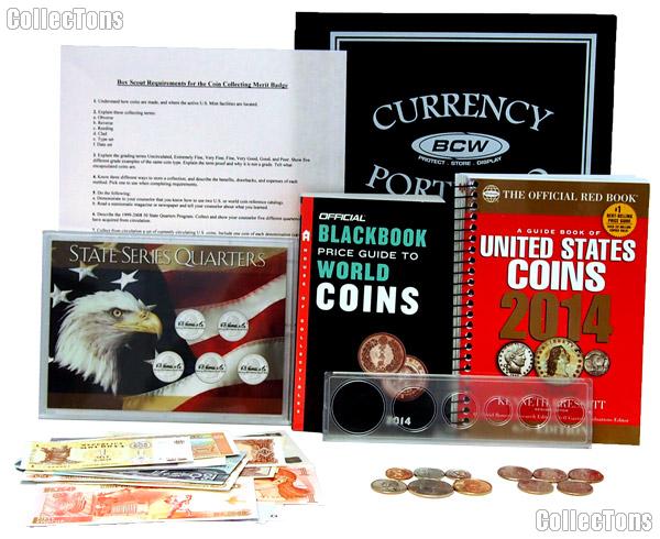 Boy Scouts Coin Collecting Merit Badge Complete Coin & Currency & Supply Set EVERYTHING You Need!