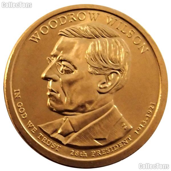 2013-D Woodrow Wilson Presidential Dollar GEM BU 2013 Wilson Dollar