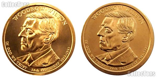 2013 P & D Woodrow Wilson Presidential Dollar GEM BU 2013 Wilson Dollars