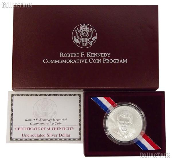 1998-S Robert F. Kennedy Commemorative Uncirculated Silver Dollar