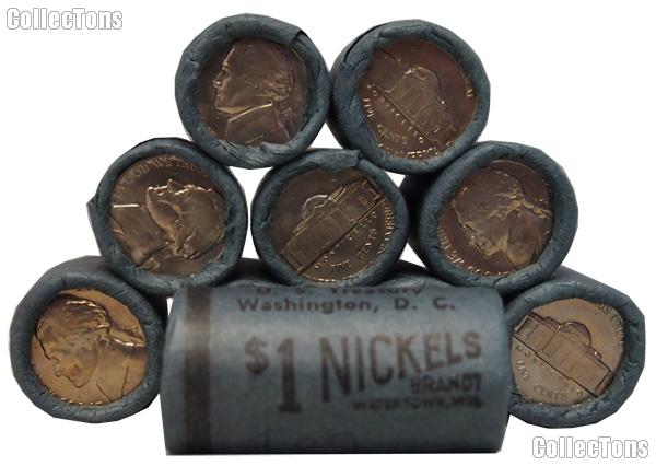1961 Jefferson Nickel Rare $1 Original Bank Wrapped Roll OBW