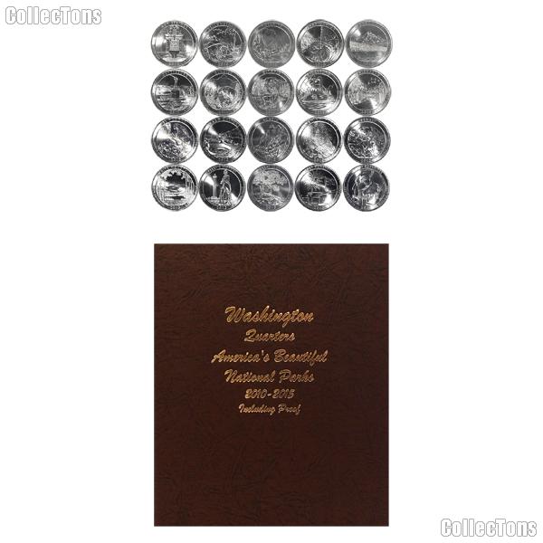National Park Quarter Complete Set 2010-2014 P, D, S Proof, and S Silver Proof Quarters (100 Coins) in Dansco Album 8146