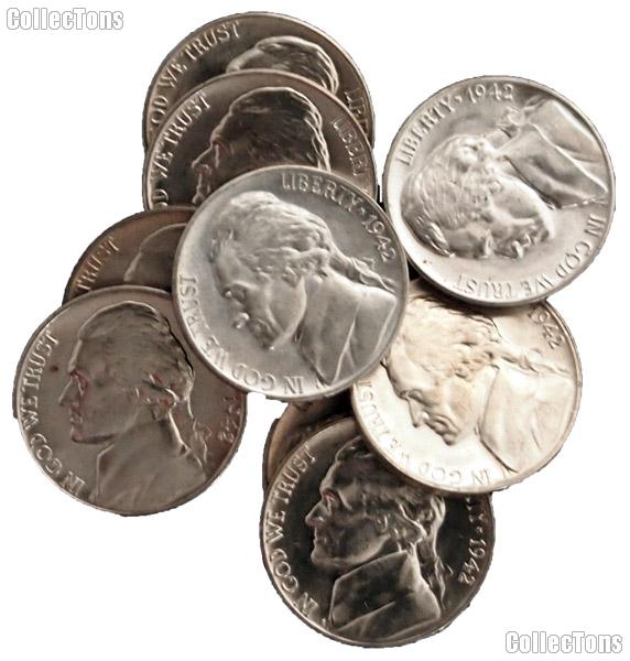 1942-D Jefferson Nickel in AU to UNC Condition