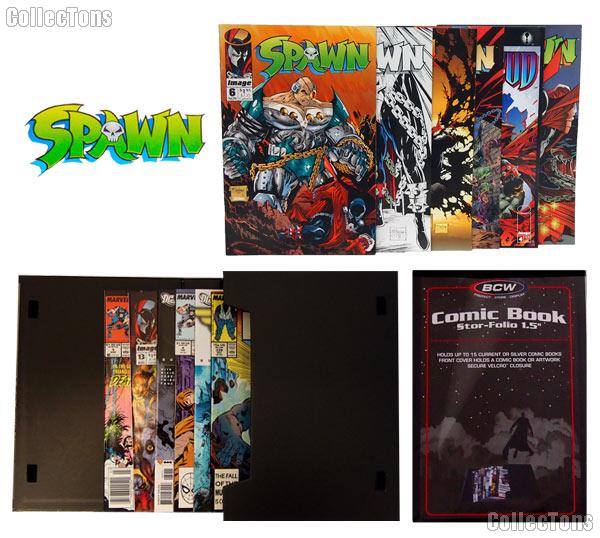 SPAWN Comic Book Collecting Starter Set Kit with Stor-Folio Portfolio and Comics