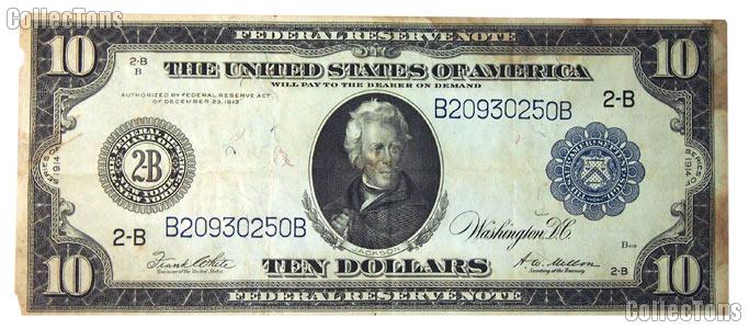 Details about   FR GA 13 KNOWN RARE 897b 1914 $10 RED SEAL FRN FEDERAL RESERVE NOTE ATLANTA 