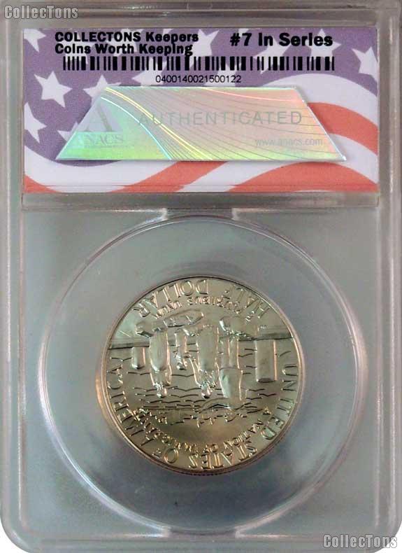 CollecTons Keepers #7 & #8: 1986 Statue of Liberty Centennial Commemorative Uncirculated and Proof Half Dollars Certified in Exclusive ANACS Holders