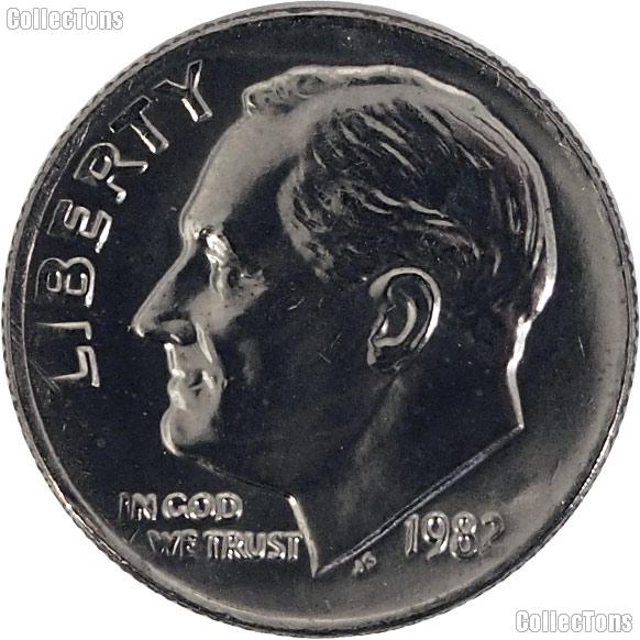 1982 NO MINTMARK Rare Mint Error Roosevelt Dime Gem BU (Brilliant Uncirculated)