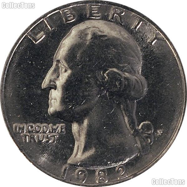 1982-P Washington Quarter Circulated Coin Good or Better