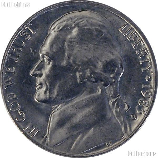 1983-D Jefferson Nickel Circulated Coin Good or Better