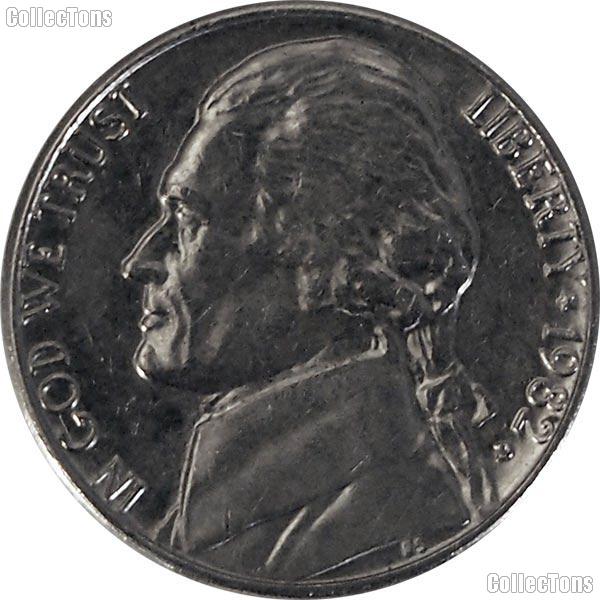 1982-D Jefferson Nickel Circulated Coin Good or Better