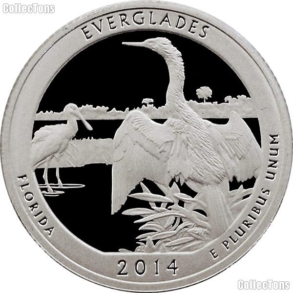 2014-S Florida Everglades National Park Quarter GEM SILVER PROOF America the Beautiful