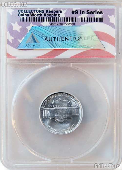 CollecTons Keepers #9: 1950-D Jefferson Nickel Certified in Exclusive ANACS Brilliant Uncirculated Holder