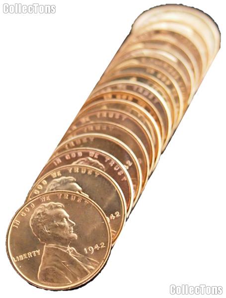 1942 Lincoln Wheat Cent in Uncirculated Condition from Original Roll