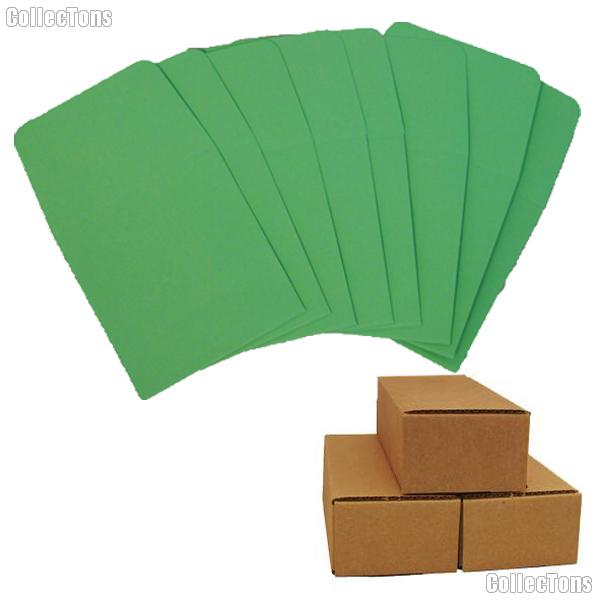 500 2x2 Green Paper Coin Envelopes for Dimes