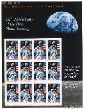 1994 Moon Landing 25th Anniversary 29 Cent US Postage Stamp MNH Sheet of 12 Scott #2841