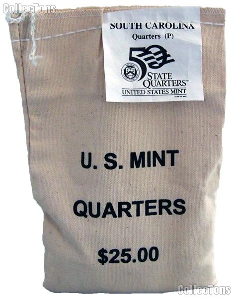 Unopened $25 U.S. Mint Bag of 2000-P South Carolina State Quarters Uncirculated
