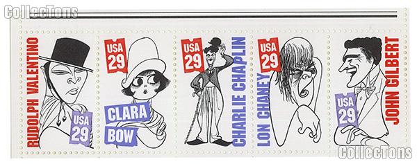 1994 Silent Screen Stars 29 Cent US Stamp MNH Sheet of 40 Scott #2819 - #2828