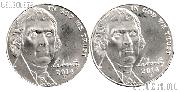 2014 P & D Jefferson Nickels Gem BU (Brilliant Uncirculated)