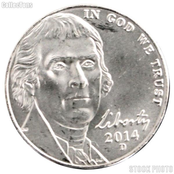 2014-D Jefferson Nickel Gem BU (Brilliant Uncirculated)