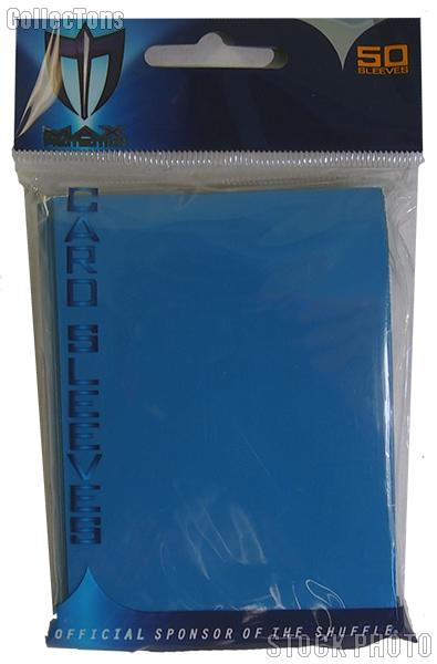 Gaming Card Sleeves for Trading Games SKY BLUE by Max Protection Pack of 50