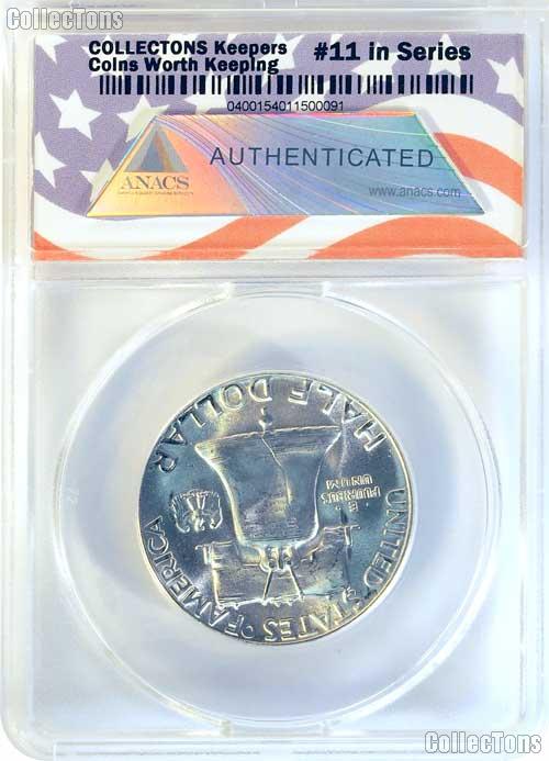 CollecTons Keepers #11: 1955 Franklin Half Dollar Bugs Bunny Variety Certified in Exclusive ANACS Brilliant Uncirculated Holder