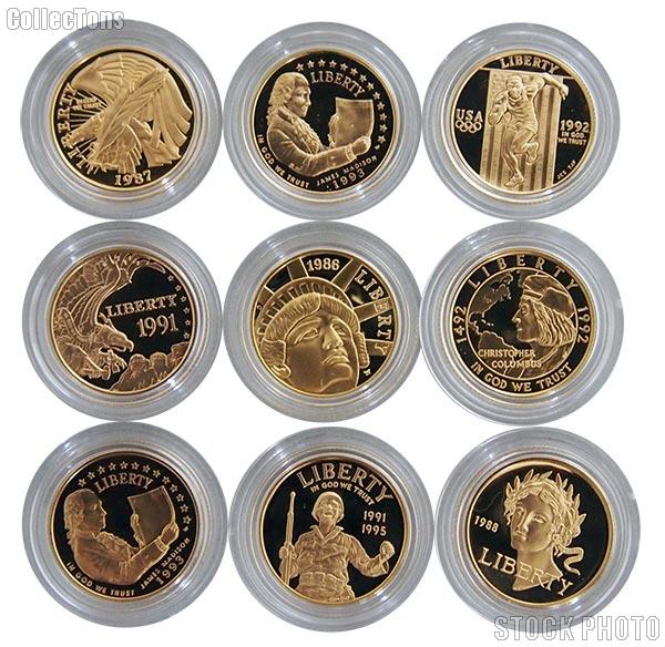 $5 Gold Modern Commemorative Coin - Mixed Dates & Designs