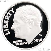 2014-S Roosevelt Dime PROOF Coin 2014 Dime