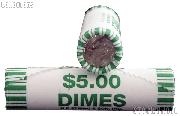 2014 P&D Roosevelt Dime Bank Wrapped Rolls Gem BU