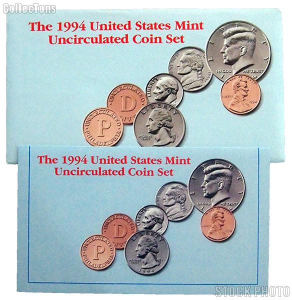 1994 U.S. Mint Uncirculated Set OGP Replacement Envelope and COA