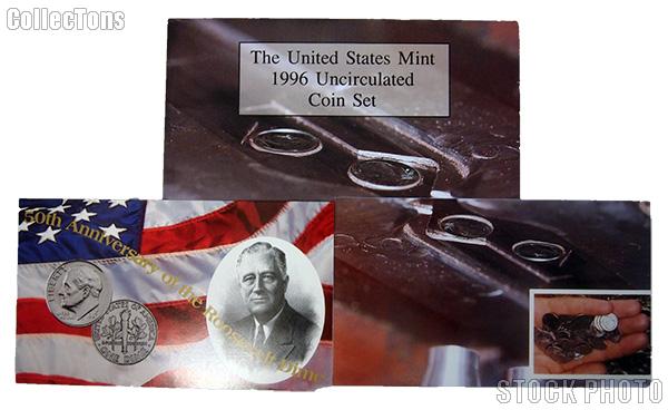 1996 U.S. Mint Uncirculated Set OGP Replacement Envelope and COA