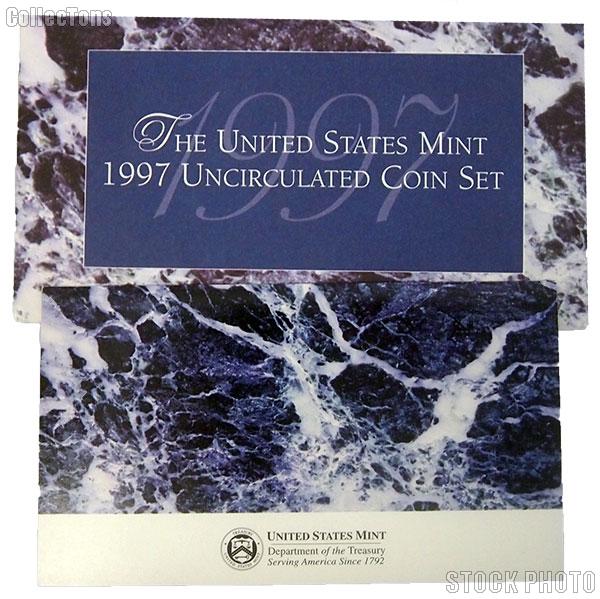 1997 U.S. Mint Uncirculated Set OGP Replacement Envelope and COA