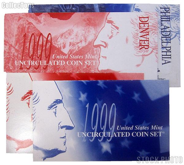 1999 U.S. Mint Uncirculated Set OGP Replacement Envelope and COA