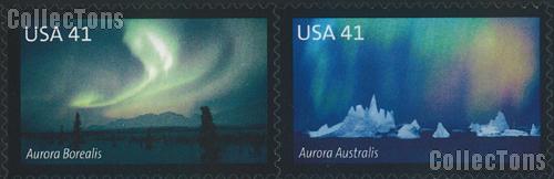 2007 Auroras 41 Cent US Postage Stamp Unused Sheet of 20 Scott #4203 - #4204