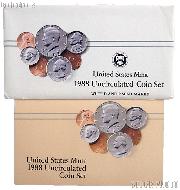 1988 U.S. Mint Uncirculated Set OGP Replacement Envelope and COA