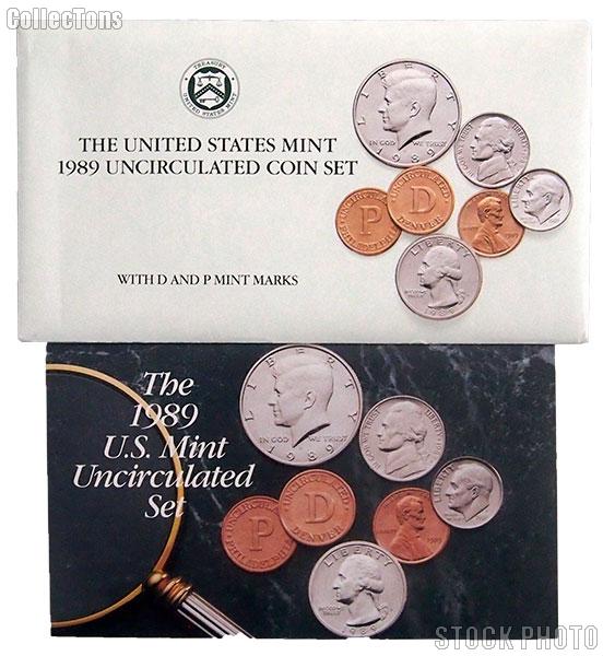 1989 U.S. Mint Uncirculated Set OGP Replacement Envelope and COA