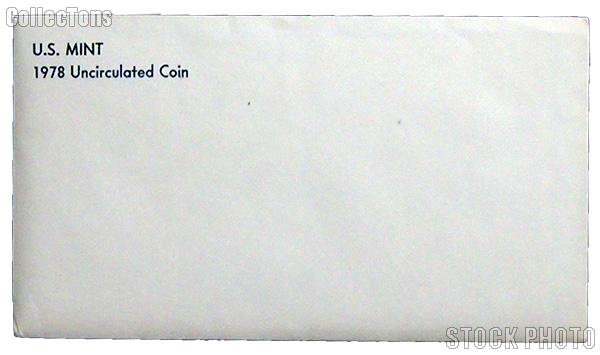 1978 U.S. Mint Uncirculated Set OGP Replacement Envelope