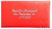 1776-1976 U.S. Bicentennial Silver Uncirculated Set OGP Replacement Envelope and COA